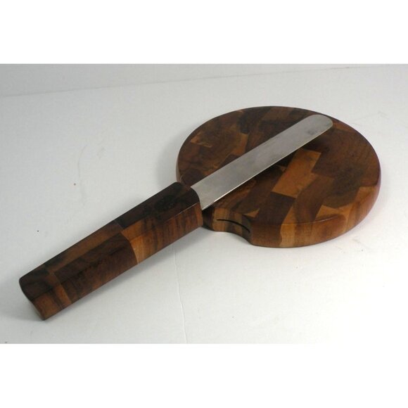 Vintage Dansk International Teak Wood Cheese Cutter With Stainless Steel Blade & - Picture 3 of 11